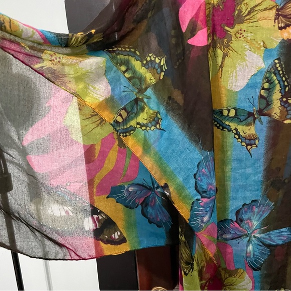 Rainbow Butterfly Scarf - Picture 3 of 6